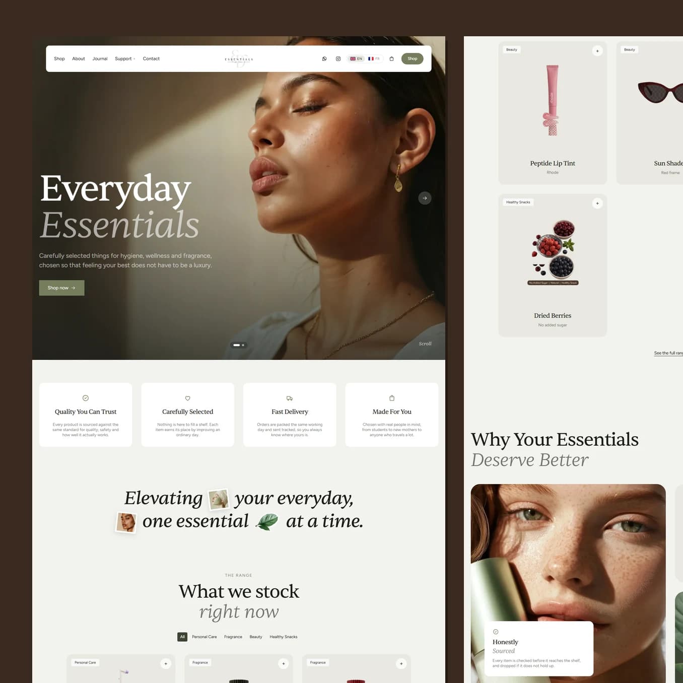 Essentials by Dee — Shopfront · Personal care